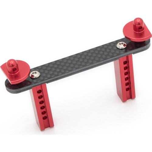 Metal Carbon Fiber Front Body Post Front Body Mount for 1/10 TRAXXAS TRX4 Defender G500 RC Car Parts Accessories