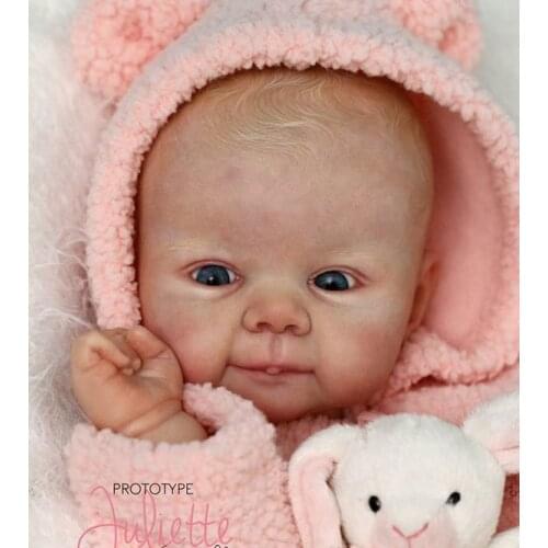 NPK 20Inch Reborn doll Kit Juliette Baby Doll Kit Soft Fresh Color High Quality Vinyl