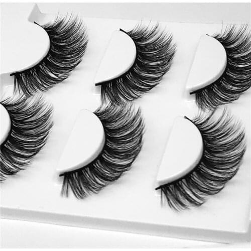 New 6 pairs/2boxs natural false eyelashes fake lashes long makeup 3d mink lashes extension eyelash mink eyelashes for beauty 05