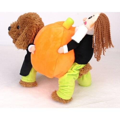 Novelty Halloween Dog Costumes Pet Clothes Pumpkin Dressing up Animal Jumper Jacket Coats Dog Funny French Bulldog Pug Clothing