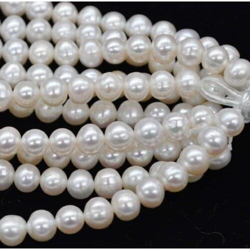 Wholesale 10strands 7-8mm potato freshwater pearl Q400051