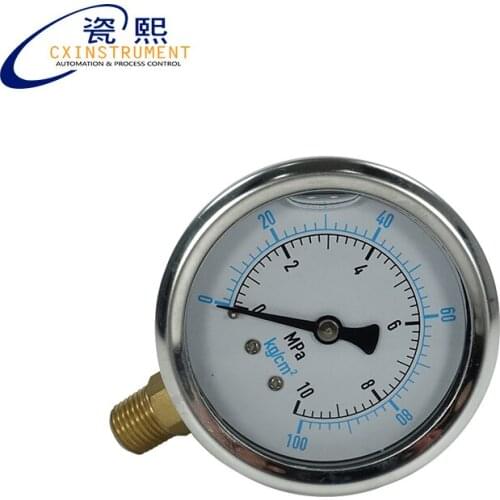Steam Boiler Pressure Gauge 0~60 Mpa measuring Range Radial Install