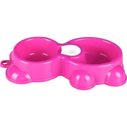 Dual Port Dog Utensils Bowl Cat Drinking Fountain Pet Food Dish Automatic Water Dispenser Feeder can CSV