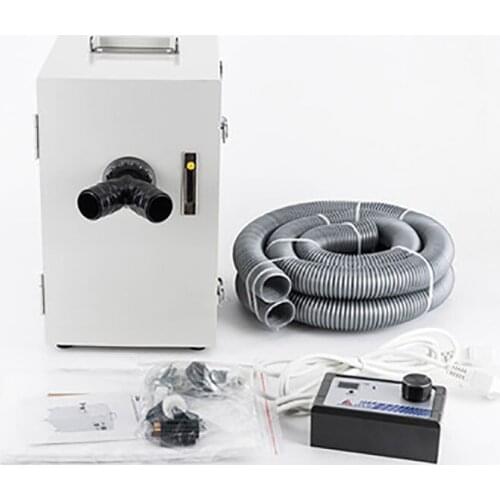 Dental Dust Collector Digital Control Double Wheel Motor Strong Power Dental Vacuum Dust Extractor for Dental Laboratory