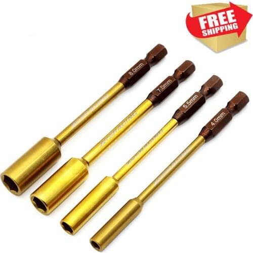 RC model Toy tools XRS sleeve screwdriver magnetic head 6.35 Tool Set 4 pieces KIT 4.0 M2, 5.0 M3, 7.0 M4 ,8.0 M5