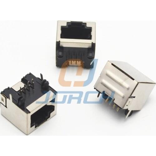 Network interface RJ45 connector socket no lamp No shrapnel Cat5 RJ45 Plug pcb jack 8p8c connector adapter