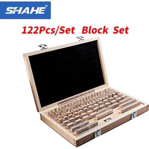 Shahe 122Pcs/Set 1 grade 0 grade Block Gauge Caliper Inspection Block Gauge Measuring Tools