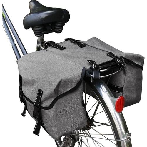 600D MTB Bicycle Carrier Bag Rear Rack Bike Trunk Bag Luggage Pannier Back Seat Large Capacity 25L Cycling Bycicle Bag Travel