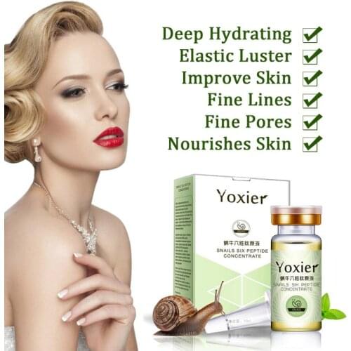 Yoxier Serum Face Anti-Aging Snails Hyaluronic Acid Six Peptide Concentrate Face Care Moisturizing Oil-control Snail TSLM1