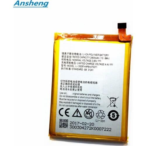 Ansheng High Quality 2800mAh Li3928T44P8h475371 Battery For ZTE Blade A1 AXON Mini B2015 B2016 C880 C880A C880S Xiaoxian 3