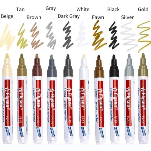 1pc White Tile Refill Grout Pen Tile Gap Repair Porcelain Filling Agents Waterproof Mouldproof Wall Porcelain Paint Cleaner