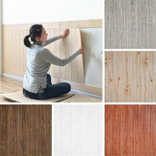 10 Sheets 3D Wall Home Stickers 3D Wall Paste Living Room Wainscot Bedroom Ceiling Stripe Self-adhesive Waterproof Sticker