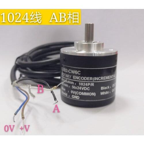 24V photoelectric rotary encoder E6B2 6C 1000 line 1024 pulse AB phase