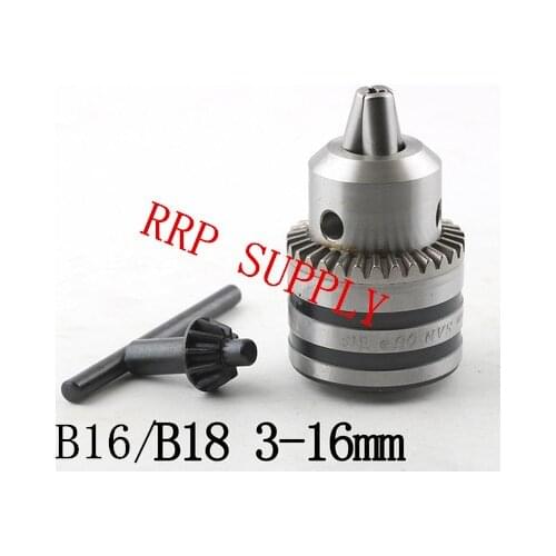 3-16mm, B16 taper or B18 taper to choose, Key type drill chuck, SAN OU brand, high quality