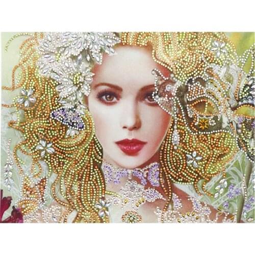 5D DIY Diamond Painting Full Square Diamond Embroidery "Girl" Picture Diamond Mosaic Cross Stitch Home Decoration Gift