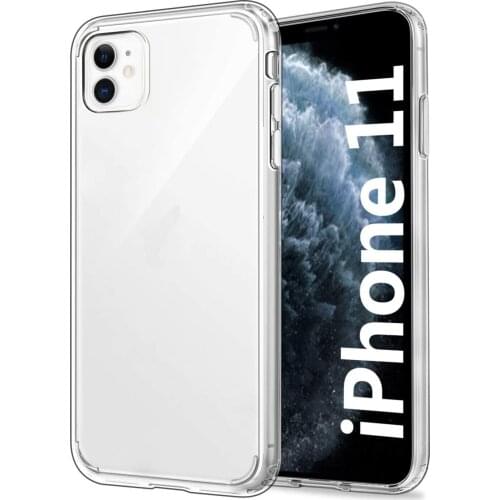 EasyAcc Case iPhone 11 Cover Clear Back Hard PC + Soft TPU Frame Anti-Yellow Transparent Protective Case for iPhone 11 6.1 inch