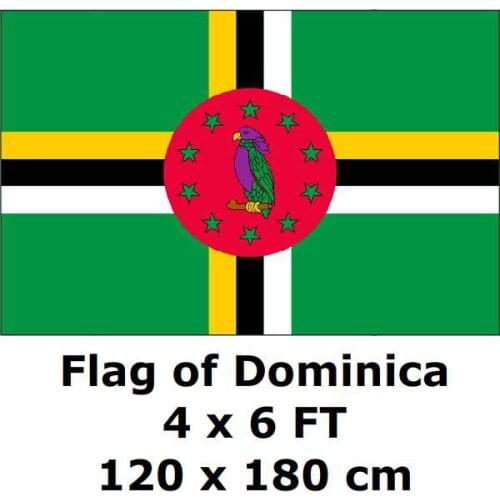 Dominica Flag 120 x 180 cm 100D Polyester Dominican Flags And Banners National Flag Country Banner Home Decoration