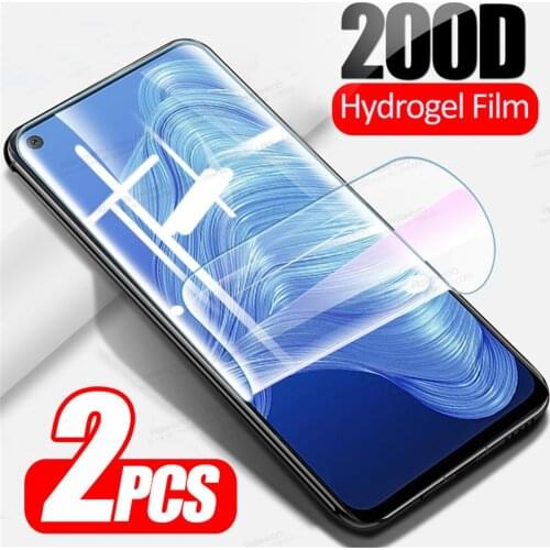 2pcs Full Curved Hydrogel Soft Film For OPPO Realme 7 5G On Realmi Realmy 7 Phone Protective Screen Protector Not Tempered Glass