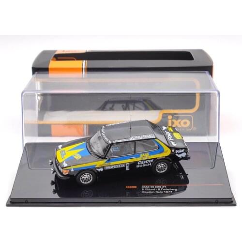 IXO For SAAB 99 EMS #1 P.Eklund B.Cederberg Swedish Rally 1977 RAC298 Diecast Models Car Limited Collection 1:43