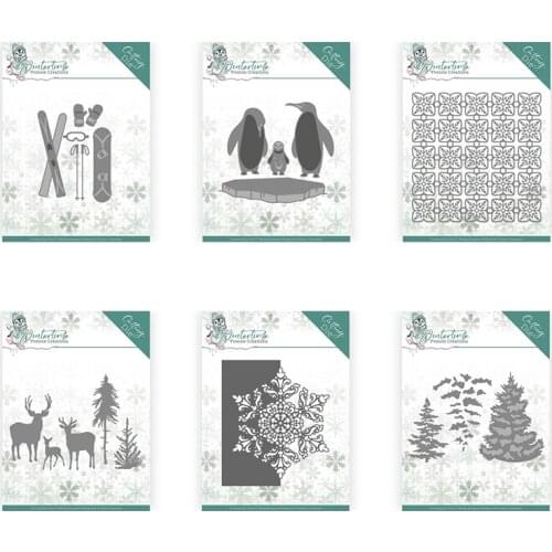 Piggy Craft metal cutting dies cut die mold Christmas winter snowflakes Scrapbook paper craft knife mould blade punch stencil