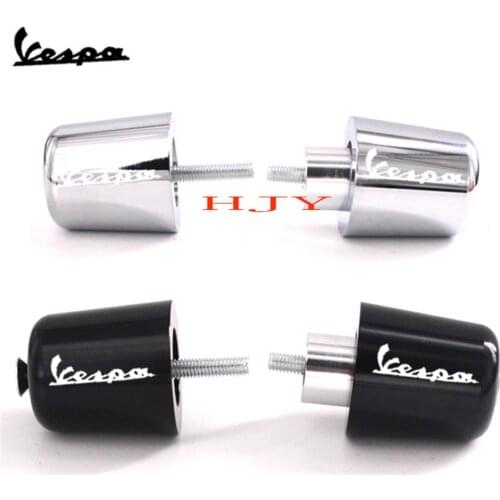 Motorcycle Accessories CNC Handlebar Grips Handle Bar Cap End Plugs for Vespa LT LX GT GTS GTV 60 125 150 200 250 300 300ie