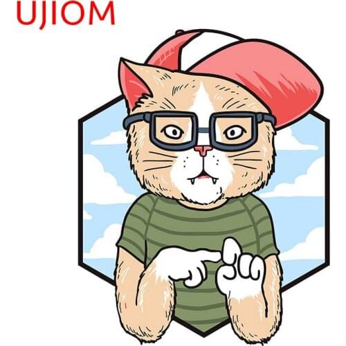 UJIOM Cat Home Decoration Living Room Decor Wall Stickers Waterproof Bathroom Kitchen Bedroom Accessories Decals Mural Art