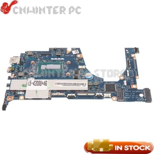 NOKOTION ZIVY0 LA-A921P Main board For Lenovo Yoga 2 13 Laptop Motherboard 13.3 inch I5-4200U 1.6GHz CPU 4GB RAM