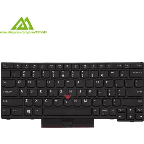 New Original US English Keyboard for Lenovo Thinkpad X280 A285 X390 X13 Laptop No Backlit 01YP000 P/N:SN20P33430