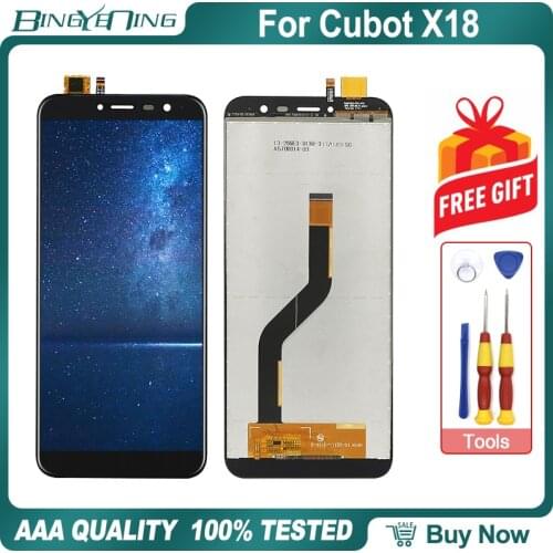 New High Quality For Cubot X18 LCD&Touch screen Digitizer with frame display Screen module Repair Replacement Accessories Parts