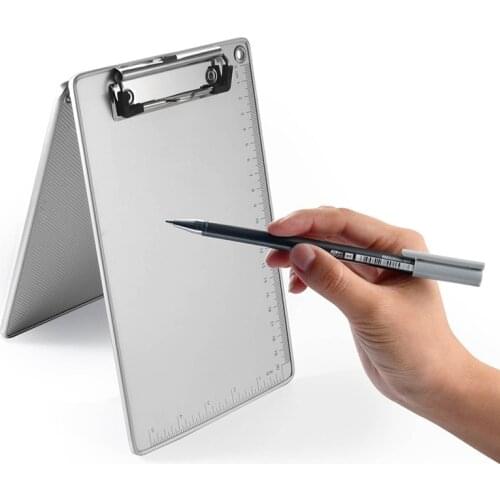A4/A5 Clipboard Writing Pad File Folder Anti-slip Document Holder File Organizer Aluminum Alloy Hardboard School Office Supplies