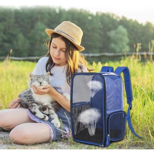 Pet Backpack Portable Cat Puppies Carrier for Walking Outdoors Outdoor Pet Travel Double Backpack Portable mesh Bag Pet Supplies