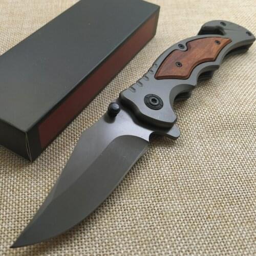 Brand Damascus steel Folding Knife 8Cr14Mov Blade Steel Rosewood Handle Camping Survival Knives Pocket Outdoor Hunting Knife EDC