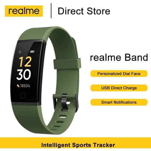 Realme Band Smart Bracelet IP68 Waterproof Smart Band Heart Rate Monitor Water Reminder Sports Tracker