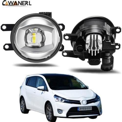LED Fog Light Assembly Car Right + Left Side Lens Fog Lamp Daytime Running Light 30W H11 12V For Toyota Verso (_R2_) 2009-2018