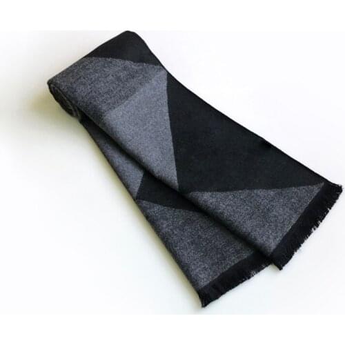 Vintage Plaid Design Viscose Scarf Winter Warm Mens Cashmere Scarf Wraps Autumn Neckercheif Brush Scarfs for Men Sjaal Foulard