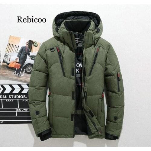 High Quality 90% White Duck Thick Down Jacket Men Coat Snow Parkas Warm Brand Clothing Winter Down Jacket Outerwear Coats