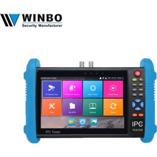 Winbo Multi function 4K 7Inch CCTV Monitor Tester for IP and Analog Camera 8MP TVI, 8MP CVI, 8MP AHD and HD-SDI/ 8MP EX-SDI