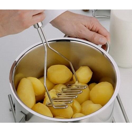 1PC Gadgers Stainless Steel Potato Mud Pressure Mud Machine Potatoes Masher Ricer Fruit Vegetable Tools Accessories LB 502
