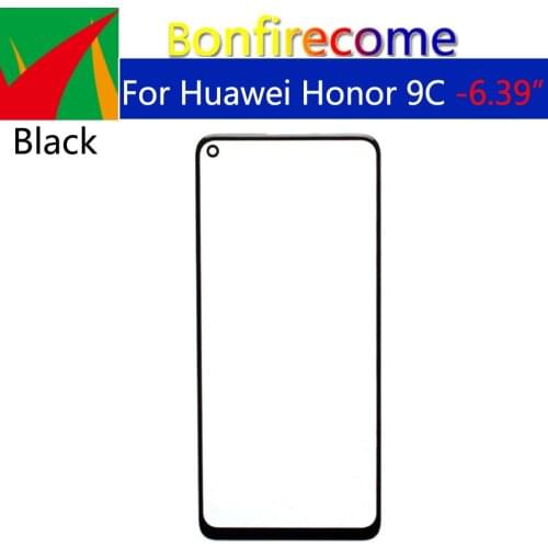10Pcs\Lot For Huawei Honor 9C AKA-L29 Touch Screen LCD Front Outer Screen Glass Lens Replacement With OCA