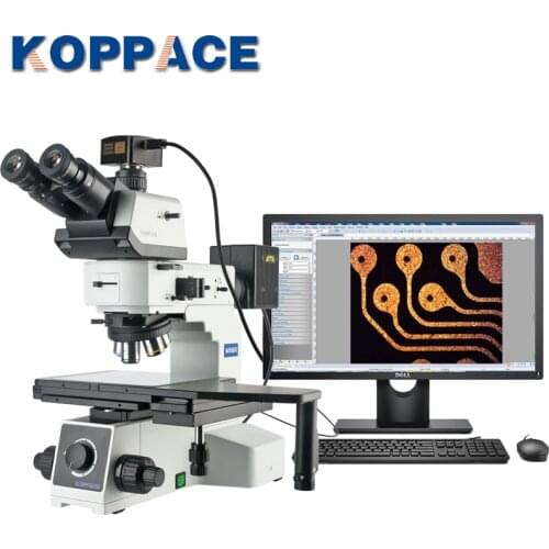 18 Million Pixel HD Camera50X-500X Trinocular Bright and Dark Field Metallurgical Measuring Microscope 6 inch Iarge Platform