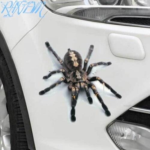 3D Car Sticker Animals Bumper Spider Gecko Scorpions For Hyundai Solaris elantra Sonata i30 Elantra Accent ix35