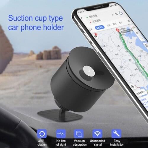 Car Phone Holder Universal Air Outlet Dash Board Suction Cup Silicone Vacuum Pressure Portable Interior Accessories 3 Colors