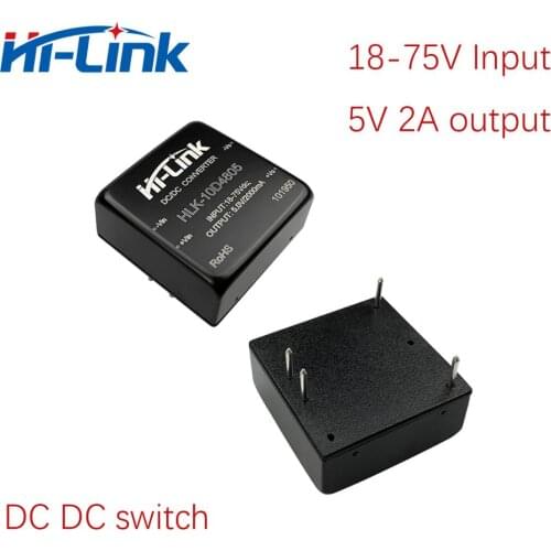 Free Ship 2pcs/lot 18-75V Input to 5V 2A 10W output 1500Vdc Isolated DC DC converter module