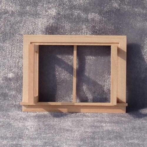 Children Gift Toy 1:12 Dollhouse Mini Furniture Miniature Doll Accessories 1Pcs Grid 4 DIY rRement Windows H4G8