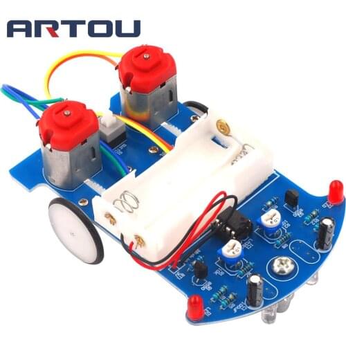 Electronic DIY Kit D2-5 Intelligent Tracking Line Car DIY Kit TT Motor Assembly Smart Patrol Automobile Parts DIY Electronic