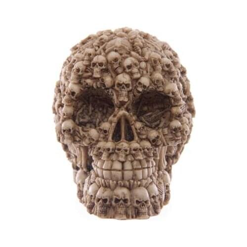 Homosapie Skull Statue Figurine Human Shaped Skeleton Head Medical Demon Ghost Evil Multiple Samhain home decoration accessories