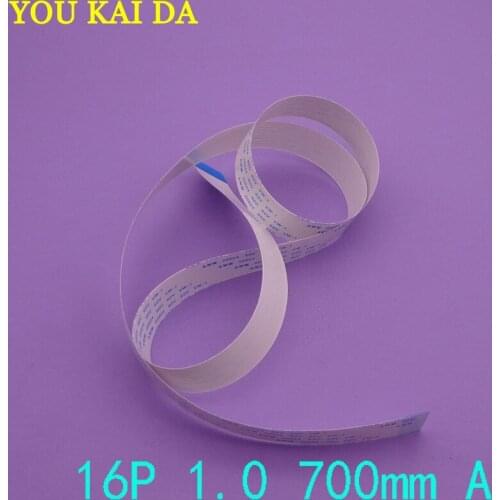 2pcs/lot New FFC FPC flat flexible cable 1.0mm pitch 16 pin 16pin Forward Length 700mm Width 17mm Ribbon Flex Cable