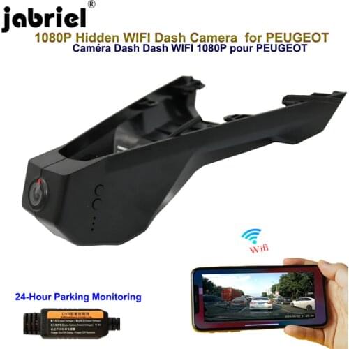 Jabriel 1080P Hidden dash cam Wifi car dvr Car Camera for PEUGEOT 4008 5008 Citroen c5 x7 aircross berlingo 2015 2016 2018 2019