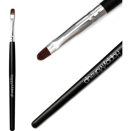 5pcs Wooden Handle Lip Eye Brush Soft Extension Applicator Makeup Brushes Black Lips Make Up Tools Beauty Cosmetics Accessories