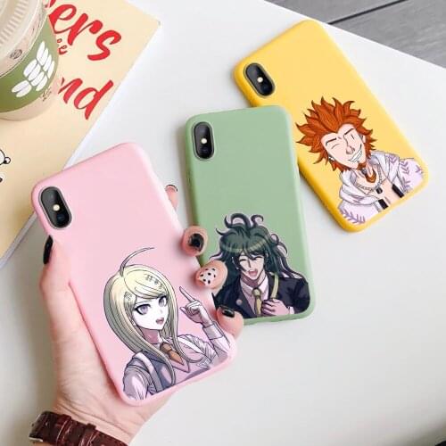 Hot Danganronpa Phone Case For iPhone 11 12 Pro XS MAX XR X 7 8 6Plus SE 2021 Candy Soft Silicone Phone Cover Bag
